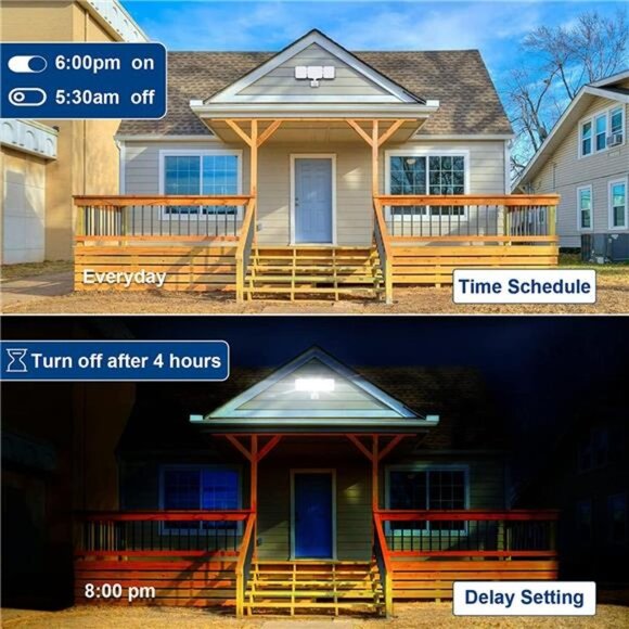 Smart WiFi LED Security Light Motion Sensor Outdoor, Tunable White and Dimmable - Picture 3 of 6